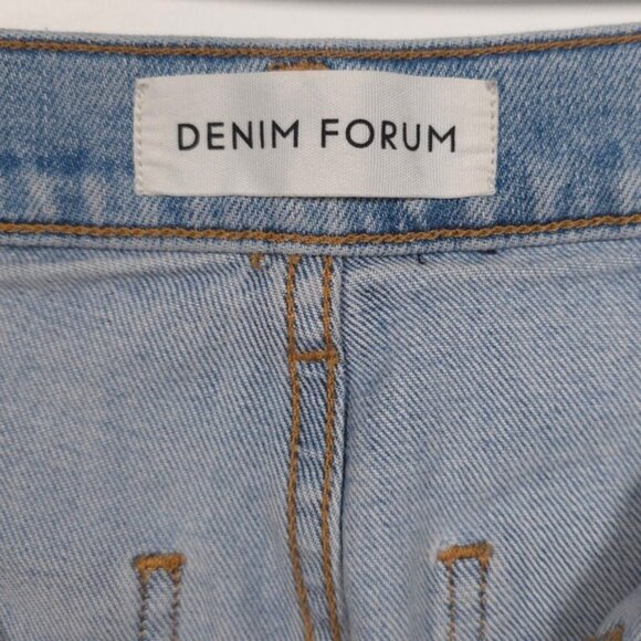 Aritzia DENIM FORUM THE JUST PEACHY STRAIGHT Jeans Size 28 ORGANIC COTTON - Picture 3 of 13